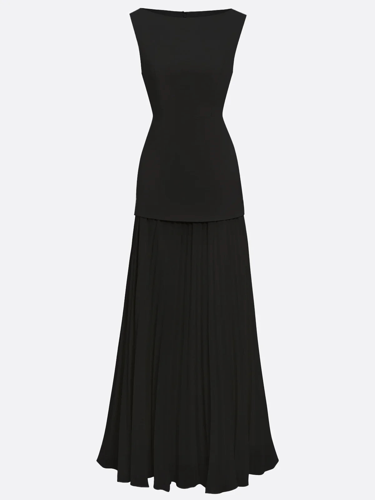 ELVIRA™ | Vestito lungo plissettato di design