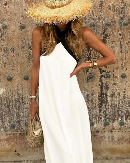 SIENNA™ | Abito Chic con Schiena Scoperta e Collo Incrociato