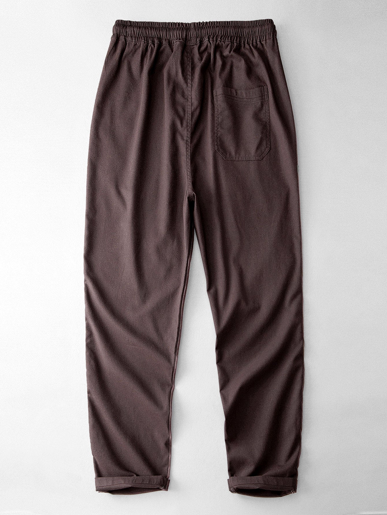 CAMICIA A RIGHE ALL'UNCINETTO CON BOTTONI & PANTALONI IN LINO CON GAMBA DRITTA