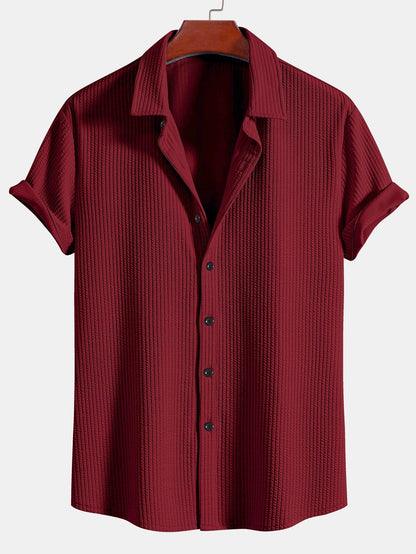 CAMICIA MUSCLE FIT A COSTE CON BOTTONI