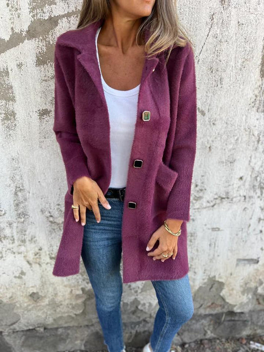 Clara™ – Cappotto in Maglia Elegante