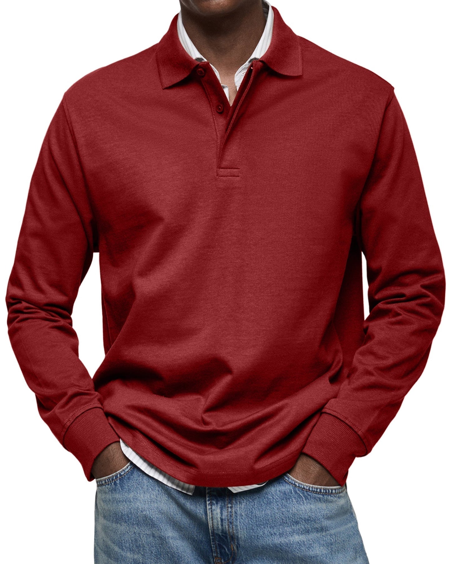 ROSSI ROMA™ | POLO CASUAL A MANICHE LUNGHE