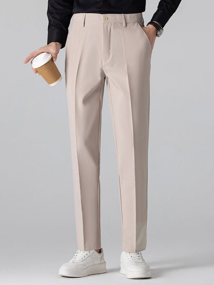 CAMICIA A MANICHE LUNGHE A RIGHE CON BOTTONI & PANTALONI SLIM FIT A GAMBA AFFUSOLATA