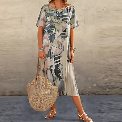 Filomena™ | Abito a Fiori Comodo