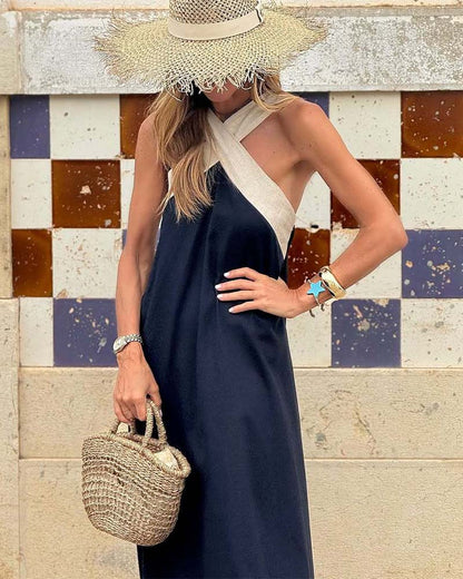 Anne | Abito elegante con scollo incrociato