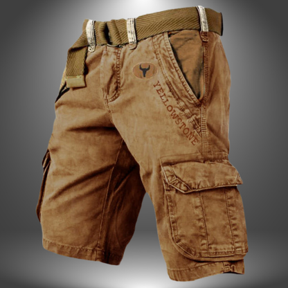 SEAN | SHORT CARGO ARTIGIANALE CON TASCHE