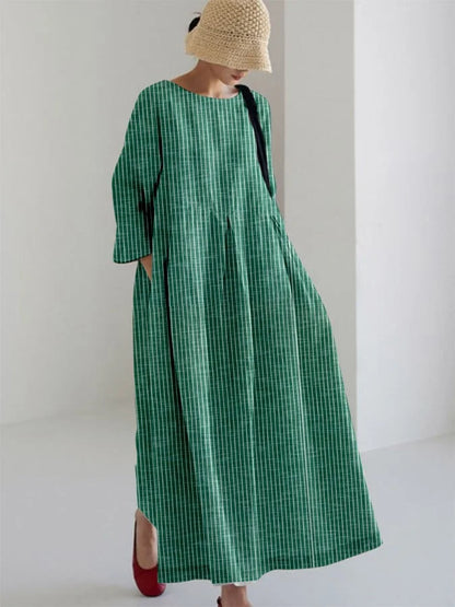 OLIVIA™ | Vestito Vintage con Stripes Locker