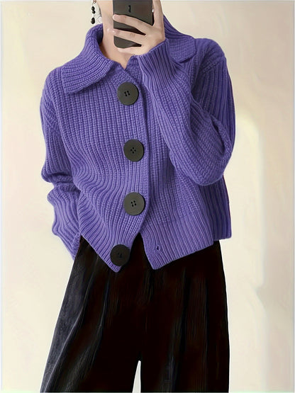 Chiara™ – Cardigan a maglia con maxi bottoni