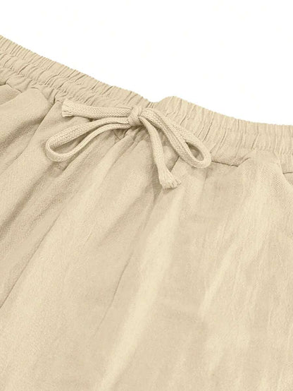 MARCO | PANTALONE LEGGERO IN LINO CON LACCIO