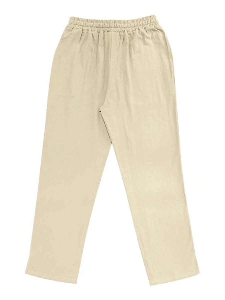 MARCO | PANTALONE LEGGERO IN LINO CON LACCIO