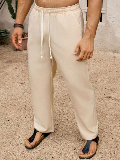 SIMONE  |  PANTALONI CROPPED IN LINO 