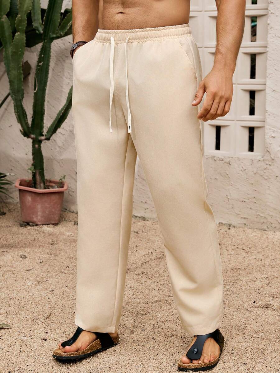 SIMONE  |  PANTALONI CROPPED IN LINO 