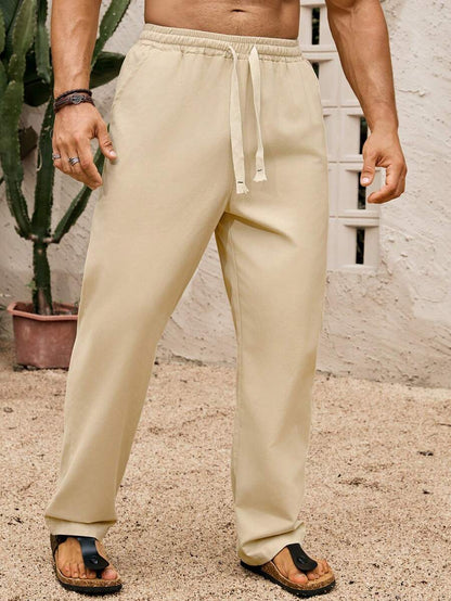 SIMONE  |  PANTALONI CROPPED IN LINO 