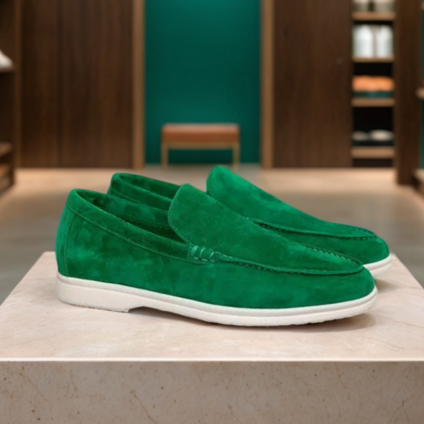ROSSI ROMA™ | LOAFERS IN PELLE SCAMOSCIATA DI LUSSO