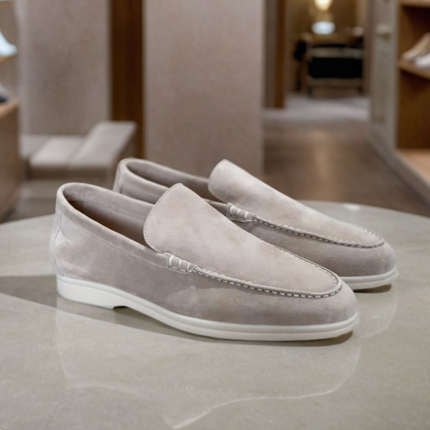 ROSSI ROMA™ | LOAFERS IN PELLE SCAMOSCIATA DI LUSSO