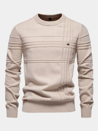 ROSSI ROMA™ | ELEGANTE MAGLIONE DA UOMO LAVORATO A MAGLIA