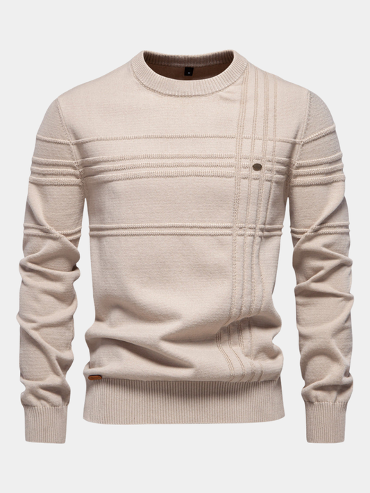 ROSSI ROMA™ | ELEGANTE MAGLIONE DA UOMO LAVORATO A MAGLIA