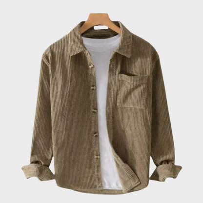 DUDLEY | CAMICIA CASUAL IN VELLUTO A COSTE