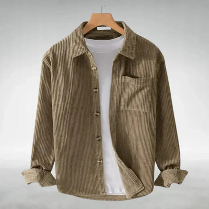DUDLEY | CAMICIA CASUAL IN VELLUTO A COSTE