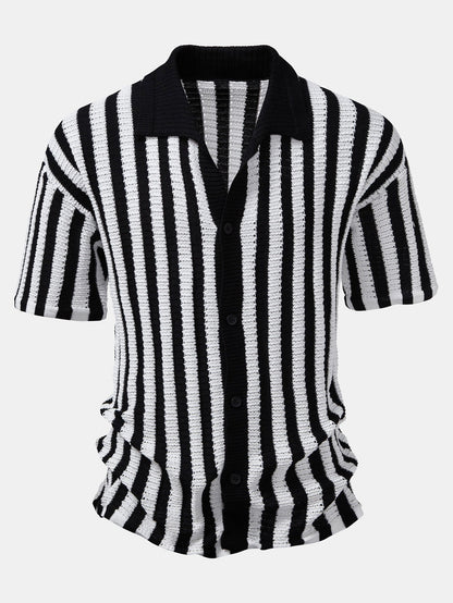 CAMICIA A RIGHE CON SPALLE CADENTI