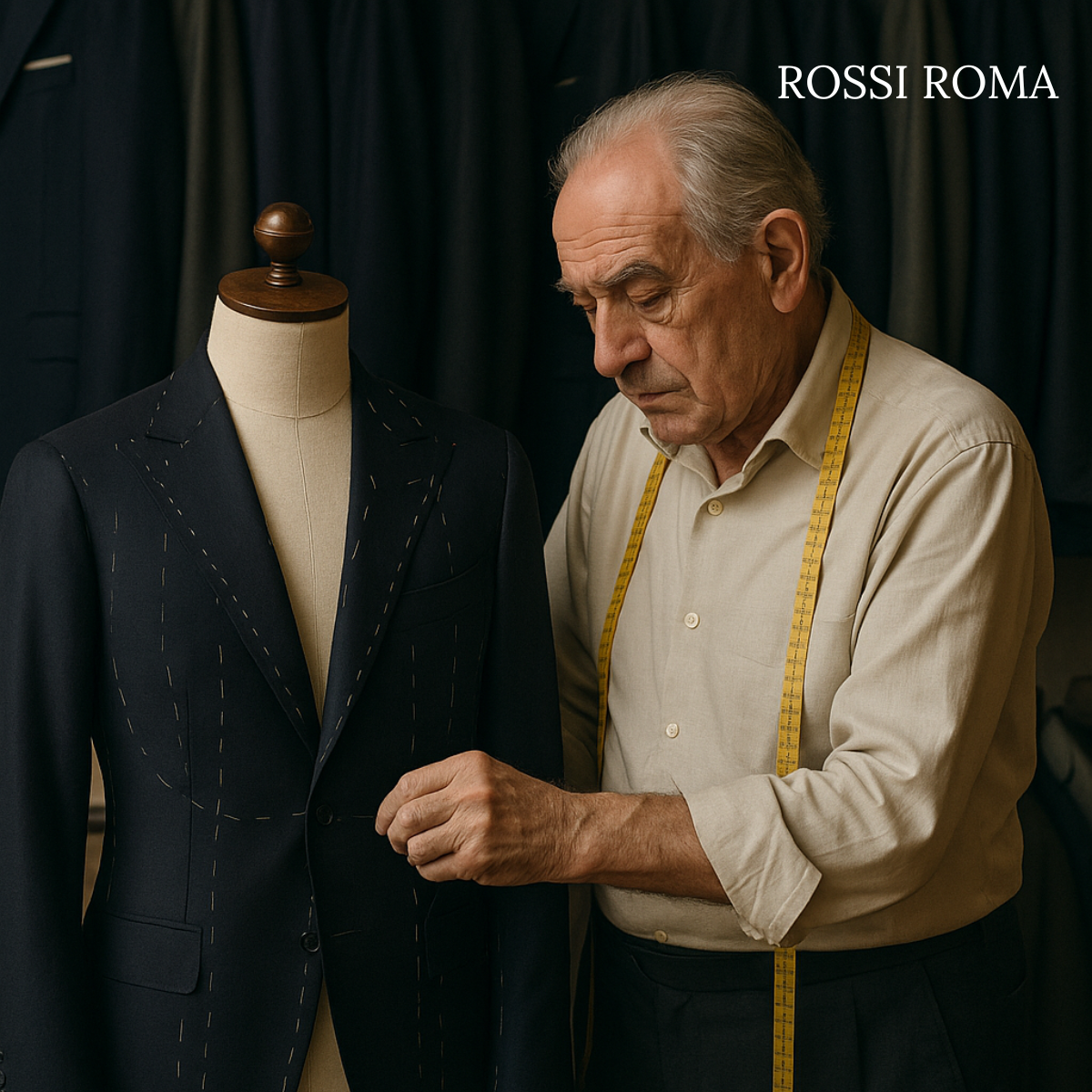 ROSSI ROMA™ Completo elegante da uomo