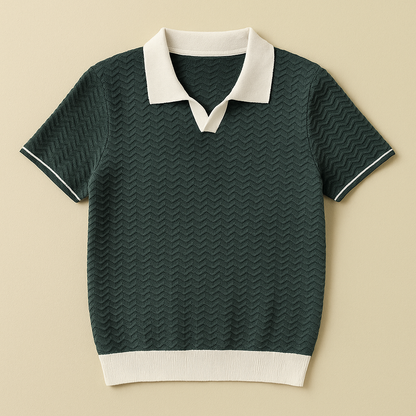 LUCA | POLO SHIRT IN TESSUTO RICCIO DE