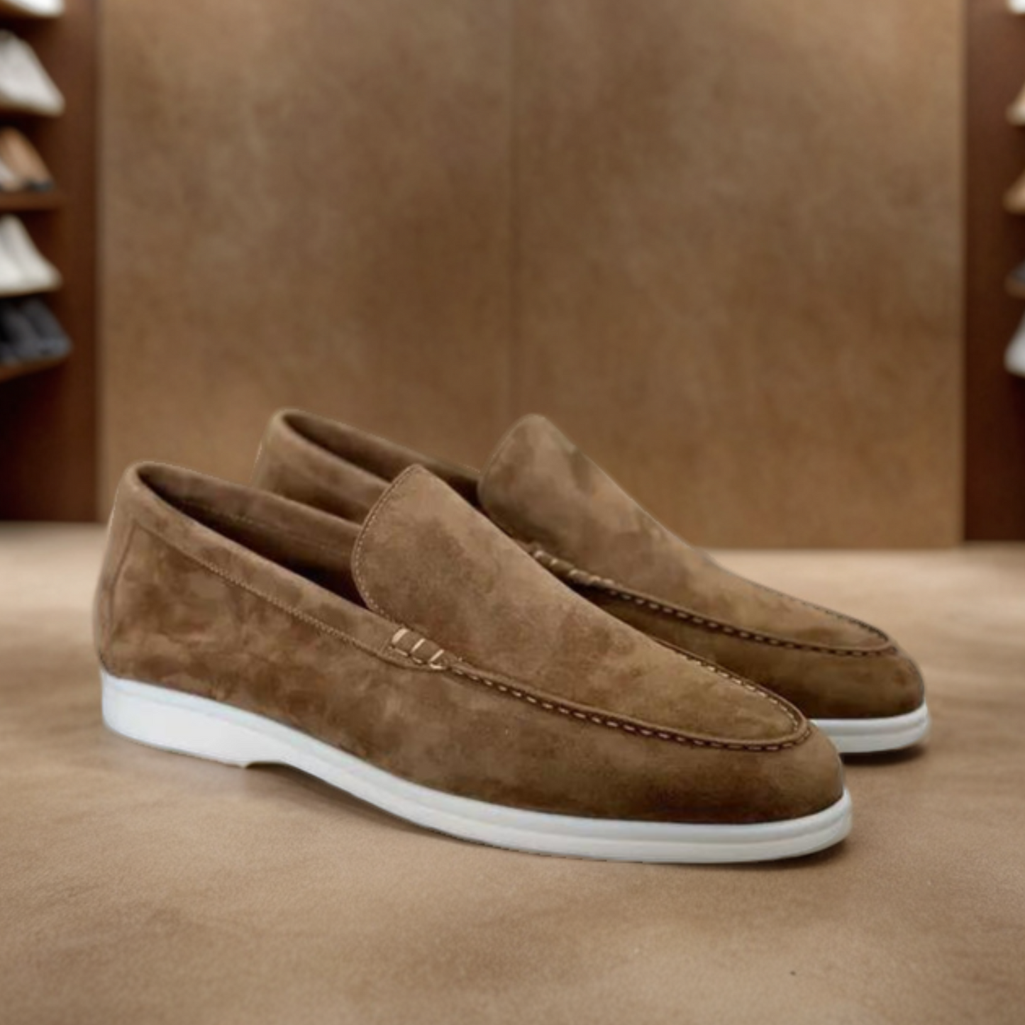 ROSSI ROMA™ | LOAFERS IN PELLE SCAMOSCIATA DI LUSSO