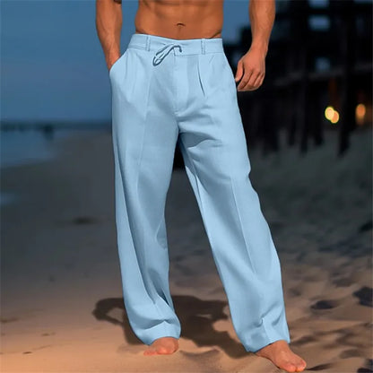 PANTALONI DI LUSSO IN LINO