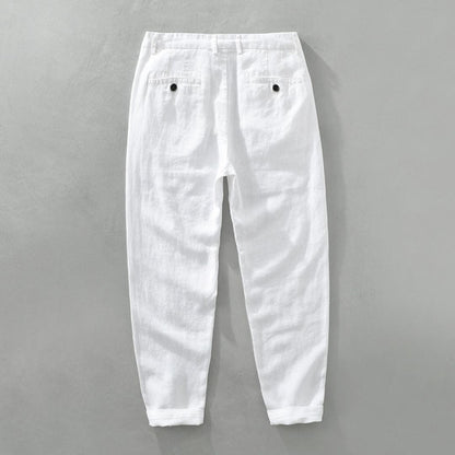ROSSI ROMA | PANTALONI DRITTI IN LINO