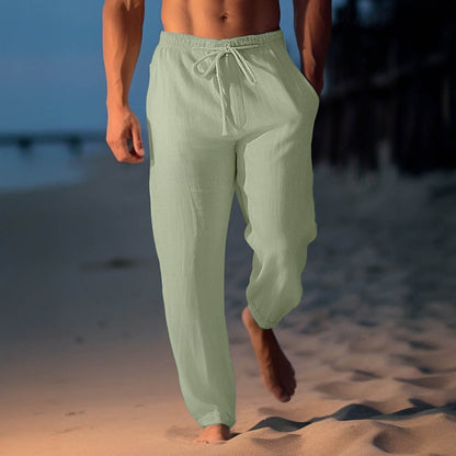 PANTALONI DI LUSSO IN LINO