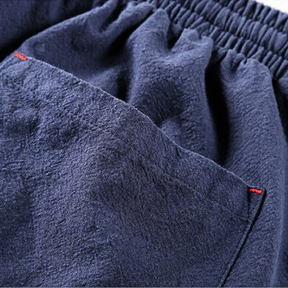 TOMMASO | PANTALONCINI IN COTONE BIOLOGICO E LINO