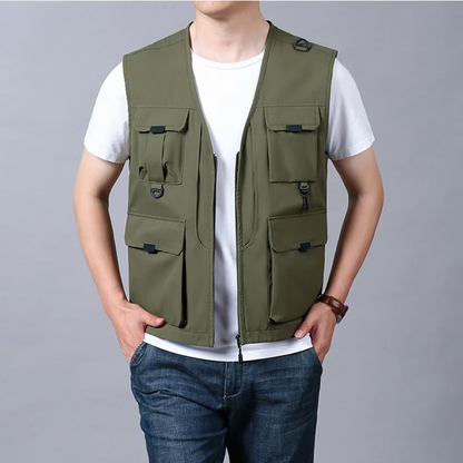 GILET CARGO TRASPIRANTE MULTI-TASCHE