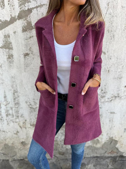 Clara™ – Cappotto in Maglia Elegante
