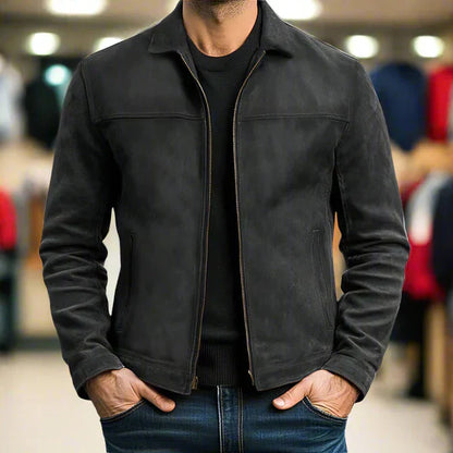 ROSSI ROMA™ | GIACCA IN PELLE CON CERNIERA