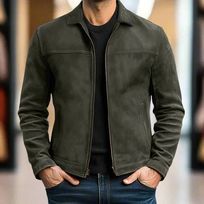 ROSSI ROMA™ | GIACCA IN PELLE CON CERNIERA