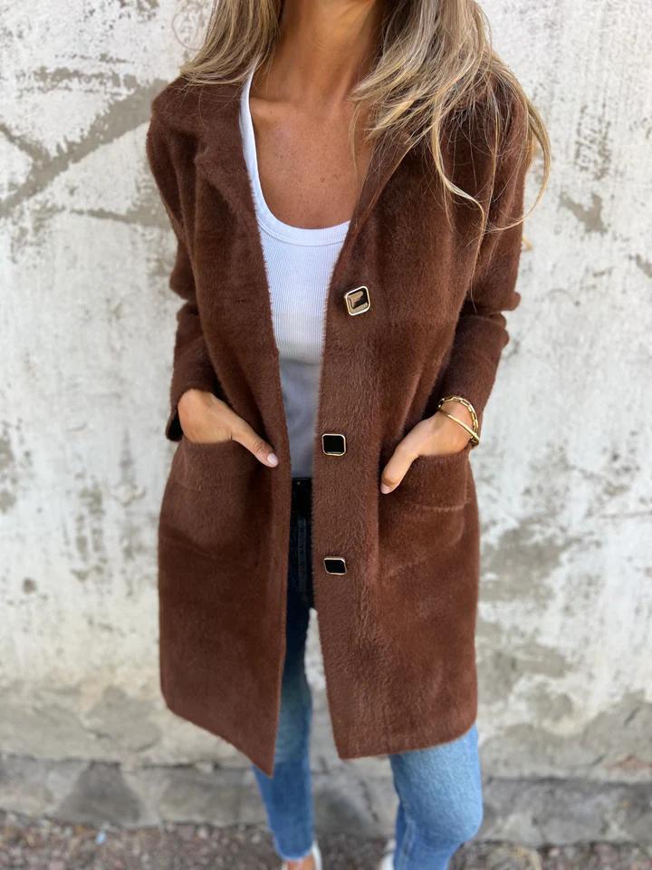 Clara™ – Cappotto in Maglia Elegante