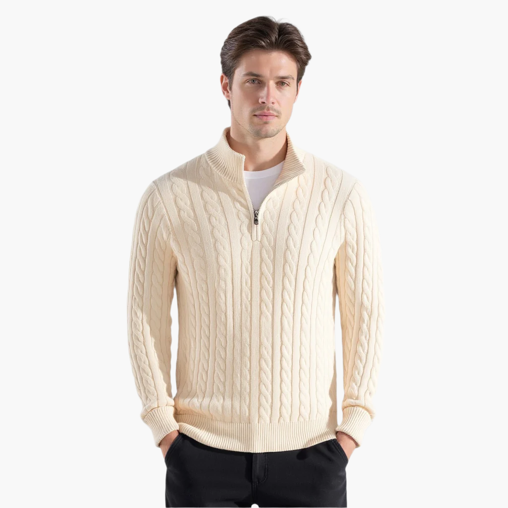 FABIO | MAGLIONE DI LUSSO CON ZIP
