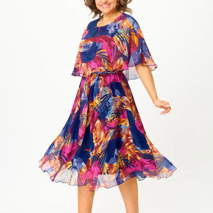 Ayala™ | Abito in Chiffon Comodo Taglie Forti