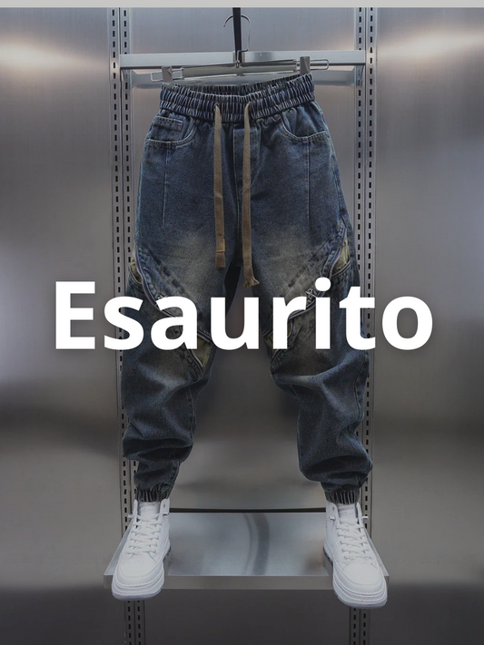 ROSSI ROMA™ | PANTALONI LARGHI IN DENIM