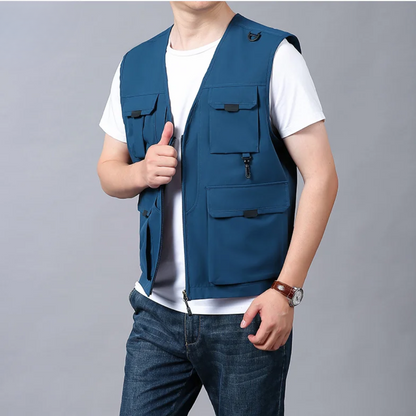 GILET CARGO TRASPIRANTE MULTI-TASCHE