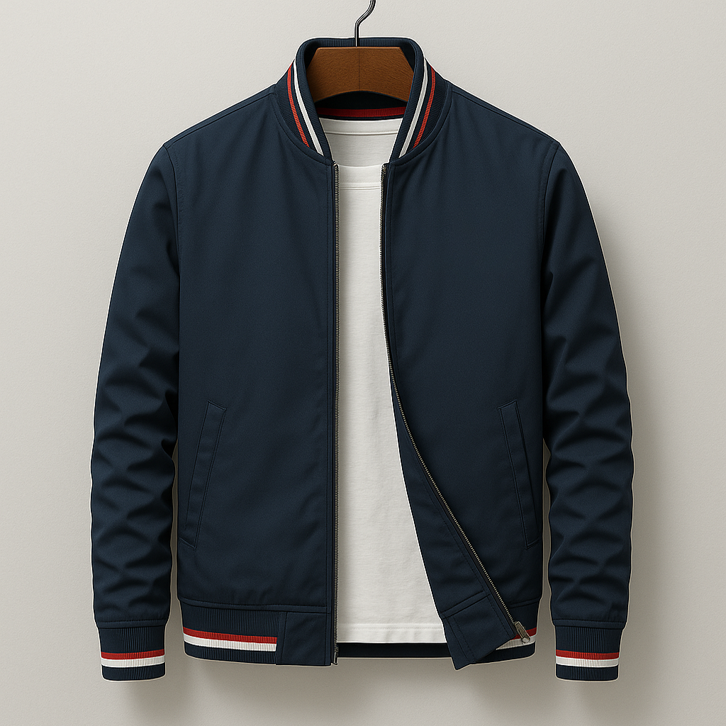 ROSSI ROMA | GIUBBOTTO BOMBER ESTIVO CON STRISC