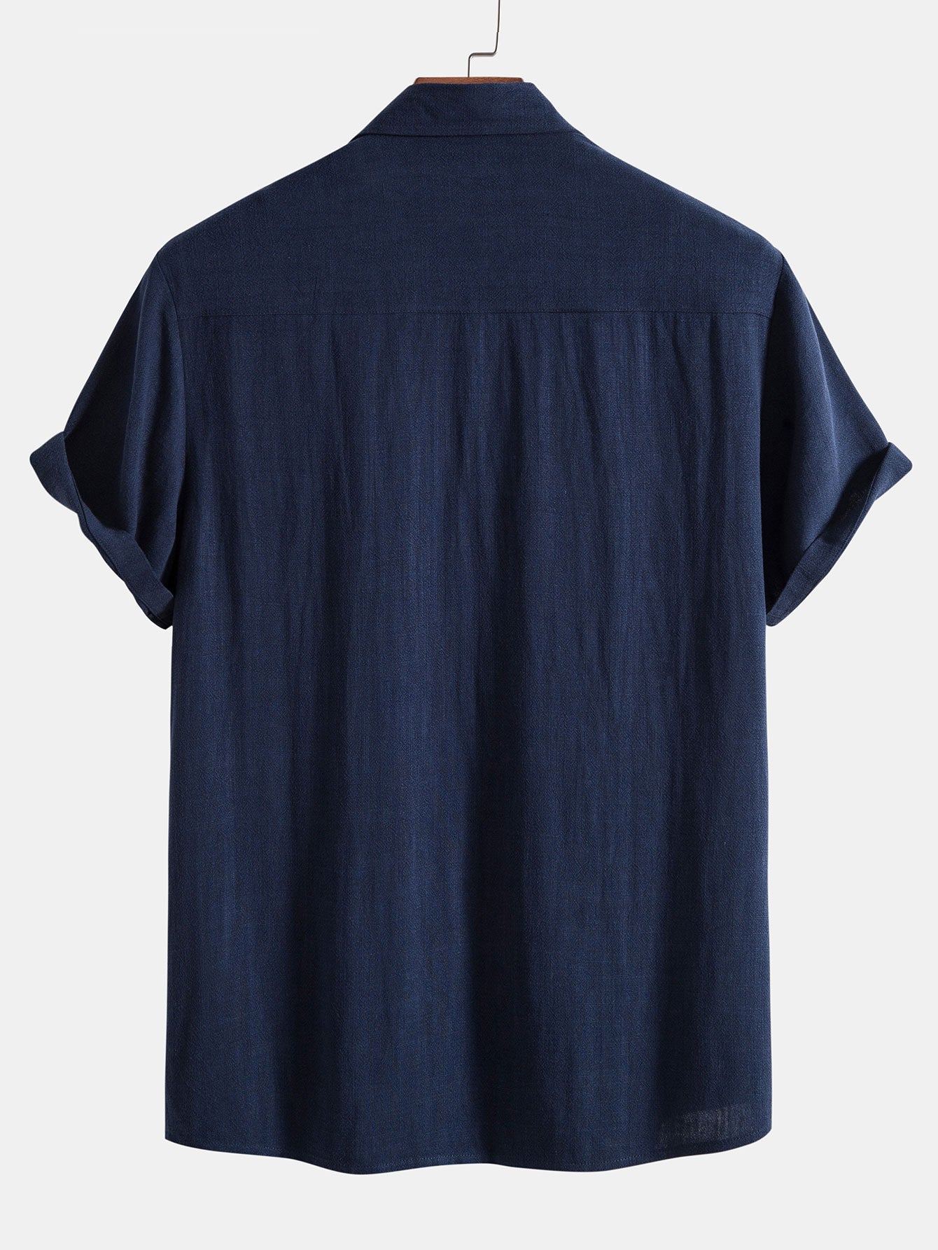 CAMICIA IN MISTO LINO E RAYON CON BOTTONI & PANTALONI IN LINO A GAMBA DRITTA