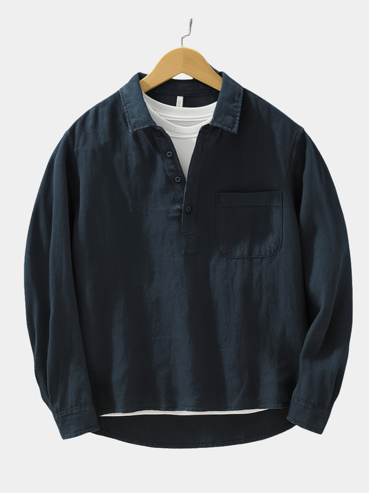 ANDREA | CAMICIA COTONE‑LINO