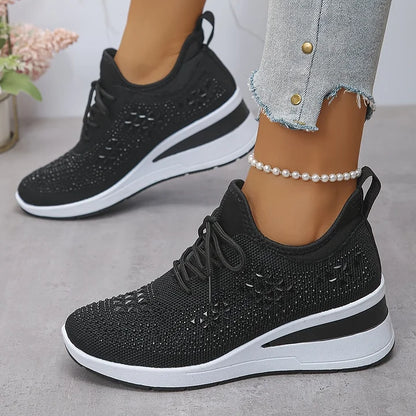 Giselle™ | Sneakers Ortopediche con Strass Brillanti