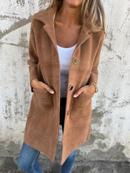 Clara™ – Cappotto in Maglia Elegante