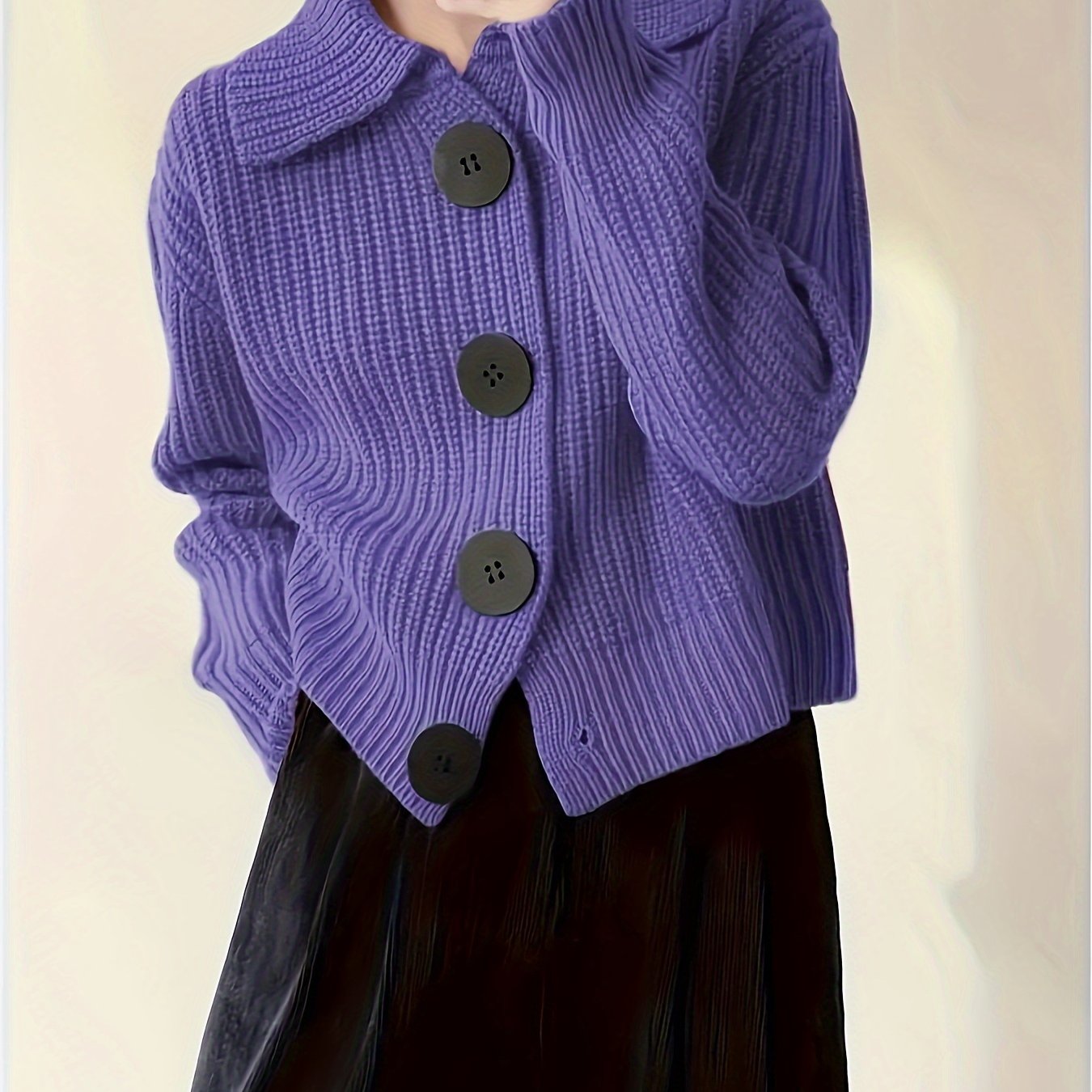 Chiara™ – Cardigan a maglia con maxi bottoni