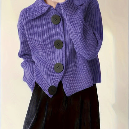 Chiara™ – Cardigan a maglia con maxi bottoni
