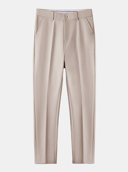 CAMICIA CON COLLETTO RIALZATO & PANTALONI SLIM FIT A GAMBA AFFUSOLATA