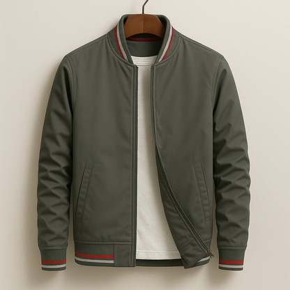 ROSSI ROMA | GIUBBOTTO BOMBER ESTIVO CON STRISC