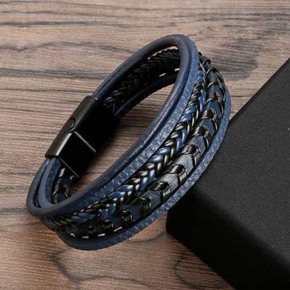 ROSSI ROMA | BRACCIALE DA UOMO DI PELLE DI LUSSO